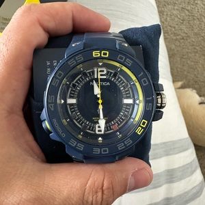 Nautica N83 Men's NAPCNF106 N83 Coronado Bay Blue Resin Strap Watch